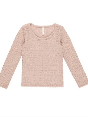 Rylee & Cru Textured Long Sleeve Top - Rose